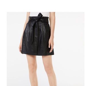 Faux Leather Flare skirt